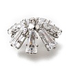 Brass Micro Pave Cubic Zirconia Pendant Bails LS-KK-Q035-01P-2