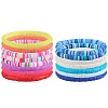 15Pcs Handmade Polymer Clay Beads Stretch Bracelets for Women BJEW-SW001597-1