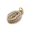 304 Stainless Steel Rhinestone Pendants STAS-B097-06G-06-2