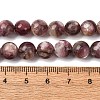 Natural Lepidolite/Purple Mica Stone Beads Strands G-G925-02B-3
