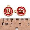 Golden Plated Alloy Enamel Charms ENAM-S118-03B-3