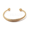 304 Stainless Steel Open Cuff Bangle LS-BJEW-D021-01B-G-1
