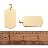 304 Stainless Steel Big Pendants STAS-I140-19F-G-5
