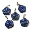 Natural Lapis Lazuli Carved Pendants G-I319-02P-A04-1