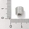 Rack Plating Brass Micro Pave Cubic Zirconia Beads KK-L224-035P-3
