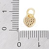 Rack Plating Brass Micro Pave Clear Cubic Zirconia Charms KK-Z060-11G-3