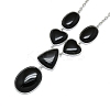 Natural Obsidian Necklaces NJEW-C049-01C-P-2