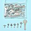 40Pcs 8 Styles Tibetan Style Alloy Pendants TIBEP-FS0001-44-7