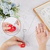 Resin Heart Base Memo Photo Holders ODIS-WH0329-26-3