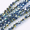 Electroplate Glass Beads Strands LS-EGLA-S057-3-1