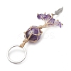 Nylon Wired Gemstone Keychains KEYC-JKC00748-5