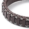 Leather Braided Cord Bracelets BJEW-E345-15C-B-2