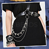 1Pc Aluminum & Alloy Spike Rivets 3 Layer Trousers Chains AJEW-SC0031-17-4