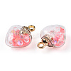Glow in the Dark Luminous Glass Pendants GLAA-YWC0001-01B-3