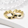 Brass Micro Pave Cubic Zirconia Huggie Hoop Earrings LS-EJEW-K083-34G-A-1