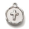 Anti-Tarnish 304 Stainless Steel Pendants STAS-P371-021P-02-1