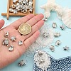 40Pcs 8 Styles Tibetan Style Alloy Beads TIBE-YW0001-64-5
