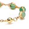 Healing Power Natural Green Aventurine Beaded Bracelets for Men Women X1-BJEW-TA00012-02-6