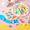 72Pcs 12 Colors  Luminous Hexagon Food Grade Silicone Beads SIL-TA0001-36-5
