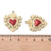 304 Stainless Steel Enamel Pendants STAS-Z121-38G-01-2