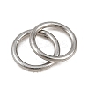 304 Stainless Steel Closed Jump Rings STAS-G393-06P-16-3