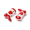Boot Baking Paint Glass Enamel  Beads LAMP-C020-02J-2