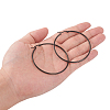 304 Stainless Steel Big Hoop Earrings EJEW-F105-05B-4