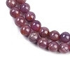 Natural Gemstone Ruby Round Beads Strands G-O017-7mm-06-01-2
