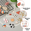 DIY Sports Themed Pendants Jewelry Making Finding Kits DIY-PJ0001-35-5