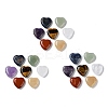 7Pcs 7 Styles Natural Mixed Gemstone Heart Palm Stones G-M416-12-1