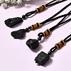 Natural Tourmaline Pendants Necklaces NJEW-B156-01-1