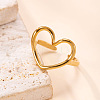 304 Stainless Steel Cuff Open Rings for Women WGDDE5D-01-3