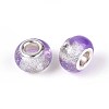 Transparent Resin Rondelle European Beads RESI-N044-02H-2
