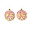304 Stainless Steel Enamel Pendants STAS-B142-10G-1