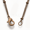 Brass Coated Iron Curb Chain Necklace Making LS-MAK-T006-01R-3