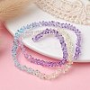 Transparent Baking Paint Glass Bead Strands GLAA-YW0003-17I-2