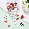 36Pcs 9 Styles Sports Theme Alloy Enamel Pendants ENAM-YW0005-73A-5