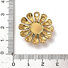 Synthetic Turquoise Flower Pendants STAS-R009-05G-06-3