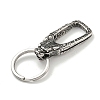 Tibetan Style 316 Surgical Stainless Steel Fittings with 304 Stainless Steel Key Ring FIND-Q101-09AS-01-2