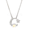 Constellation Rhinestone Pendant Necklace PW-WG94542-08-1
