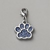 Zinc Alloy Enamel Glitter Powder Pendant Decoration HJEW-WH0001-14P-07-1