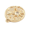 Brass Micro Pave Cubic Zirconia Pendants KK-D283-32G-02-2