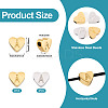 4Pcs 2 Colors Stainless Steel Beads STAS-TA0002-72A-3