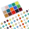15 Strands 15 Colors Transparent Glass Beads Strands EGLA-FS0001-46-3