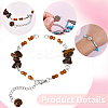 15Pcs 5 Styles Synthetic Turquoise & Natural Rose Quartz & Tiger Eye & Amethyst & Red Jasper Chips & Handmade Seed Beads Bracelet Making AJEW-SC0031-86-6