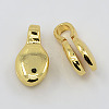 Real 18K Gold Plated Brass Buddhist Pendants KK-K090-10G-1