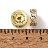 Brass Micro Pave Cubic Zirconia Beads KK-A270-02B-G-3
