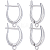 Beebeecraft 10Pcs Brass Hoop Earring Findings KK-BBC0013-88-1