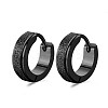 Fashionable 201 Stainless Steel Hoop Earrings FS-WGC0DED-02-1