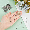 100Pcs 5 Styles 201 Stainless Steel Bead Cap Pendant Bails STAS-GO0001-11-3